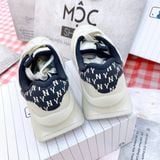  1401 - HÀNG CHÍNH HÃNG - GIÀY MLB CHUNKY RUNNER CLASSIC MONOGRAM NEW YORK YANKEES - TRẮNG/ĐEN - CODE: 3ASHRJ13N 