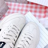  1401 - HÀNG CHÍNH HÃNG - GIÀY MLB CHUNKY RUNNER CLASSIC MONOGRAM NEW YORK YANKEES - TRẮNG/ĐEN - CODE: 3ASHRJ13N 