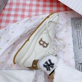  1404 - HÀNG CHÍNH HÃNG - GIÀY MLB CHUNKY RUNNER CLASSIC MONOGRAM BOSTON RED SOX - TRẮNG ĐẾ GUM - CODE: 3ASHRJ13N 