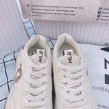 1404 - HÀNG CHÍNH HÃNG - GIÀY MLB CHUNKY RUNNER CLASSIC MONOGRAM BOSTON RED SOX - TRẮNG ĐẾ GUM - CODE: 3ASHRJ13N 