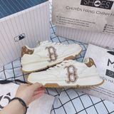  1404 - HÀNG CHÍNH HÃNG - GIÀY MLB CHUNKY RUNNER CLASSIC MONOGRAM BOSTON RED SOX - TRẮNG ĐẾ GUM - CODE: 3ASHRJ13N 