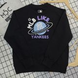 1408 - HÀNG CHÍNH HÃNG - ÁO SWEATER MLB LIKE PLANET OVERFIT SWEATSHIRT BOSTON RED SOX [ ĐEN ] - CODE: 3AMTL0114-50BKS 