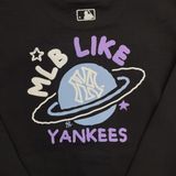  1408 - HÀNG CHÍNH HÃNG - ÁO SWEATER MLB LIKE PLANET OVERFIT SWEATSHIRT BOSTON RED SOX [ ĐEN ] - CODE: 3AMTL0114-50BKS 