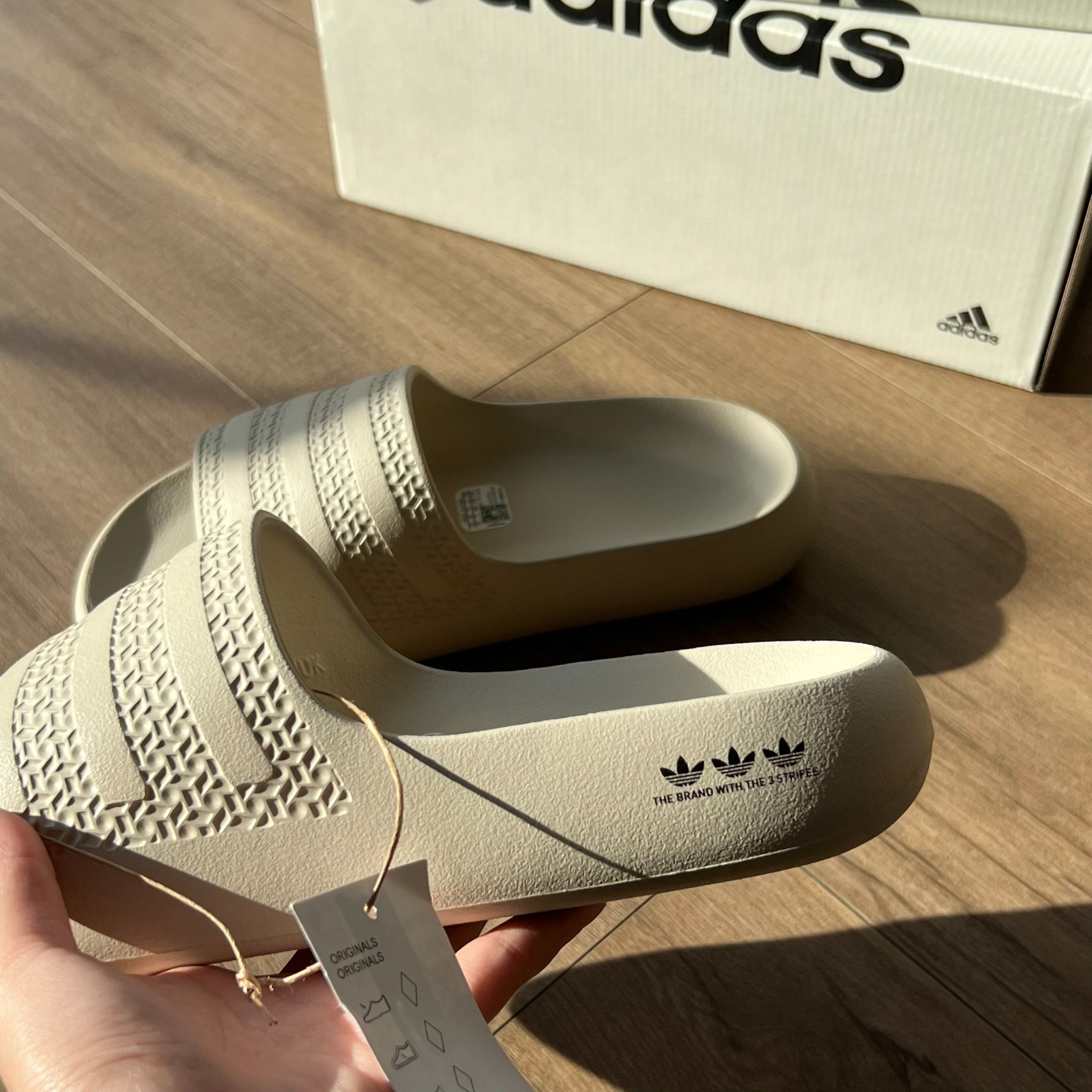  1342 - HÀNG CHÍNH HÃNG - DÉP ADIDAS ADILETTE AYOON BLISS - BEIGE - CODE: GX7064 