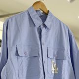  1462 - HÀNG CHÍNH HÃNG - ÁO SƠ MI MLB CLASSIC - LA  *TAY DÀI*  -  