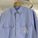  1462 - HÀNG CHÍNH HÃNG - ÁO SƠ MI MLB CLASSIC - LA  *TAY DÀI*  -  