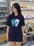  1272 - HÀNG CHÍNH HÃNG - ÁO THUN NEW ERA - PLAY CARD OAKLAND ATHLETICS - NAVY - CODE : 13702544 