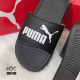  0144 - HÀNG CHÍNH HÃNG - DÉP PUMA POPCAT 2021 - *BLACK/WHITE LOGO* - 2021** - Code: 372279-01 