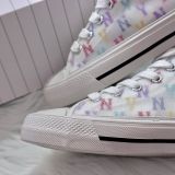  0851 - HÀNG CHÍNH HÃNG - GIÀY MLB PLAYBALL HIGH MONOGRAM MESH MÀU MULTICOLOR - *CREAM/COLOR* - CODE: 3ACVCMM2N-50IVS 