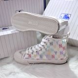  0851 - HÀNG CHÍNH HÃNG - GIÀY MLB PLAYBALL HIGH MONOGRAM MESH MÀU MULTICOLOR - *CREAM/COLOR* - CODE: 3ACVCMM2N-50IVS 
