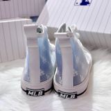  0852 - HÀNG CHÍNH HÃNG - GIÀY MLB PLAYBALL HIGH MONOGRAM MESH MÀU XANH BLUE- *CREAM/BLUE* - CODE: 3ACVCMM2N-07BLS 