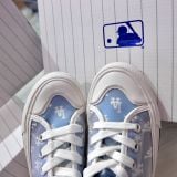  0852 - HÀNG CHÍNH HÃNG - GIÀY MLB PLAYBALL HIGH MONOGRAM MESH MÀU XANH BLUE- *CREAM/BLUE* - CODE: 3ACVCMM2N-07BLS 