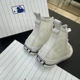  0850 - HÀNG CHÍNH HÃNG - GIÀY MLB PLAYBALL HIGH MONOGRAM MESH MÀU TRẮNG KEM - *CREAM* - CODE: 3ACVCMM2N-50GRS 
