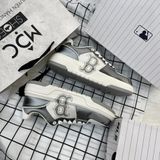  1471 - HÀNG CHÍNH HÃNG - GIÀY MLB CHUNKY LINER BOSTON RED SOX - XÁM TRẮNG - CODE: 3ASXCLH3N-43GRS 