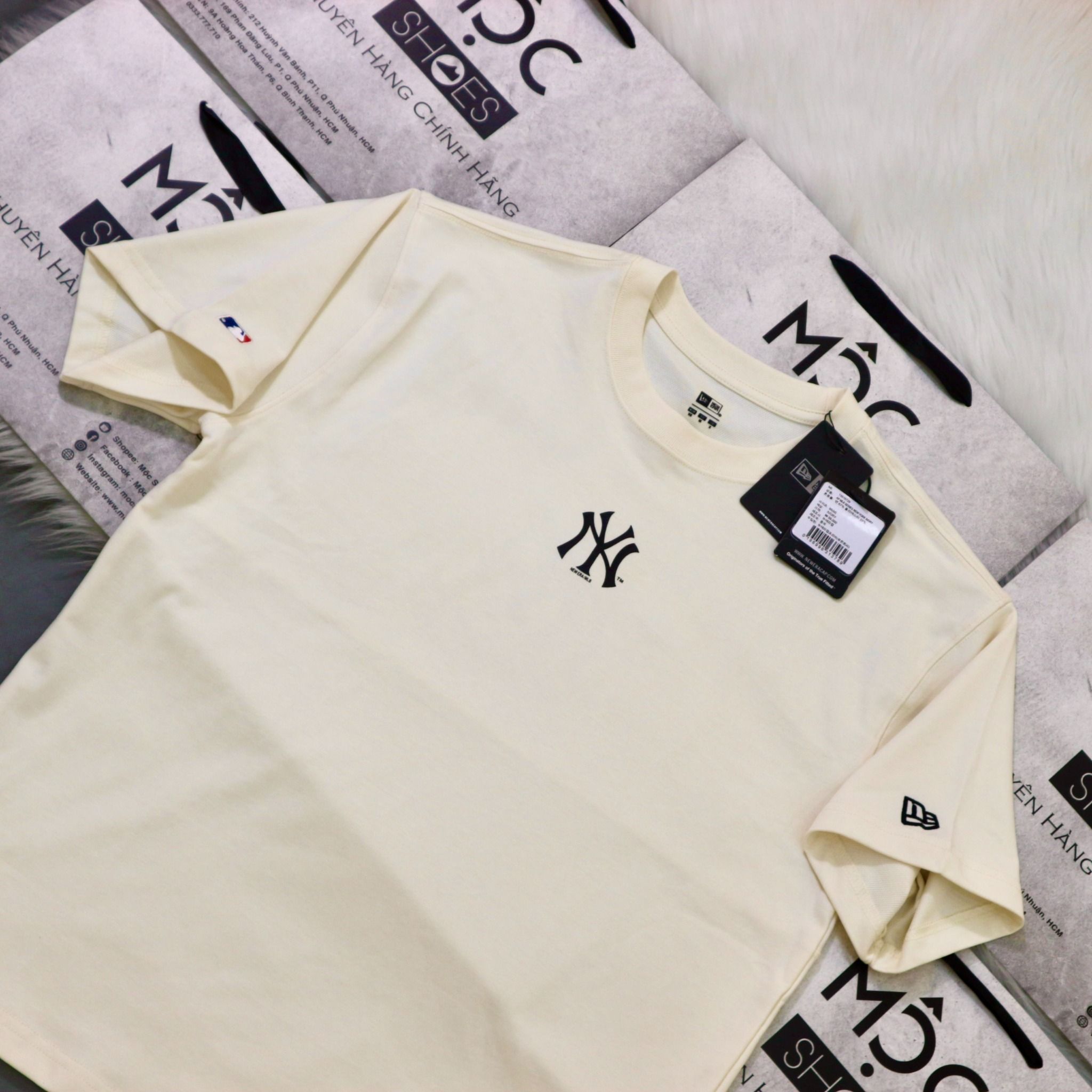  1478 - HÀNG CHÍNH HÃNG - ÁO NEW ERA -  NY APPAREL  - KEM - CODE: 13516729 