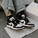  1490 - HÀNG CHÍNH HÃNG - GIÀY AIR JORDAN 1 LOW -  PANDA - *TRĂNG / ĐEN* - CODE : DC0774-101 