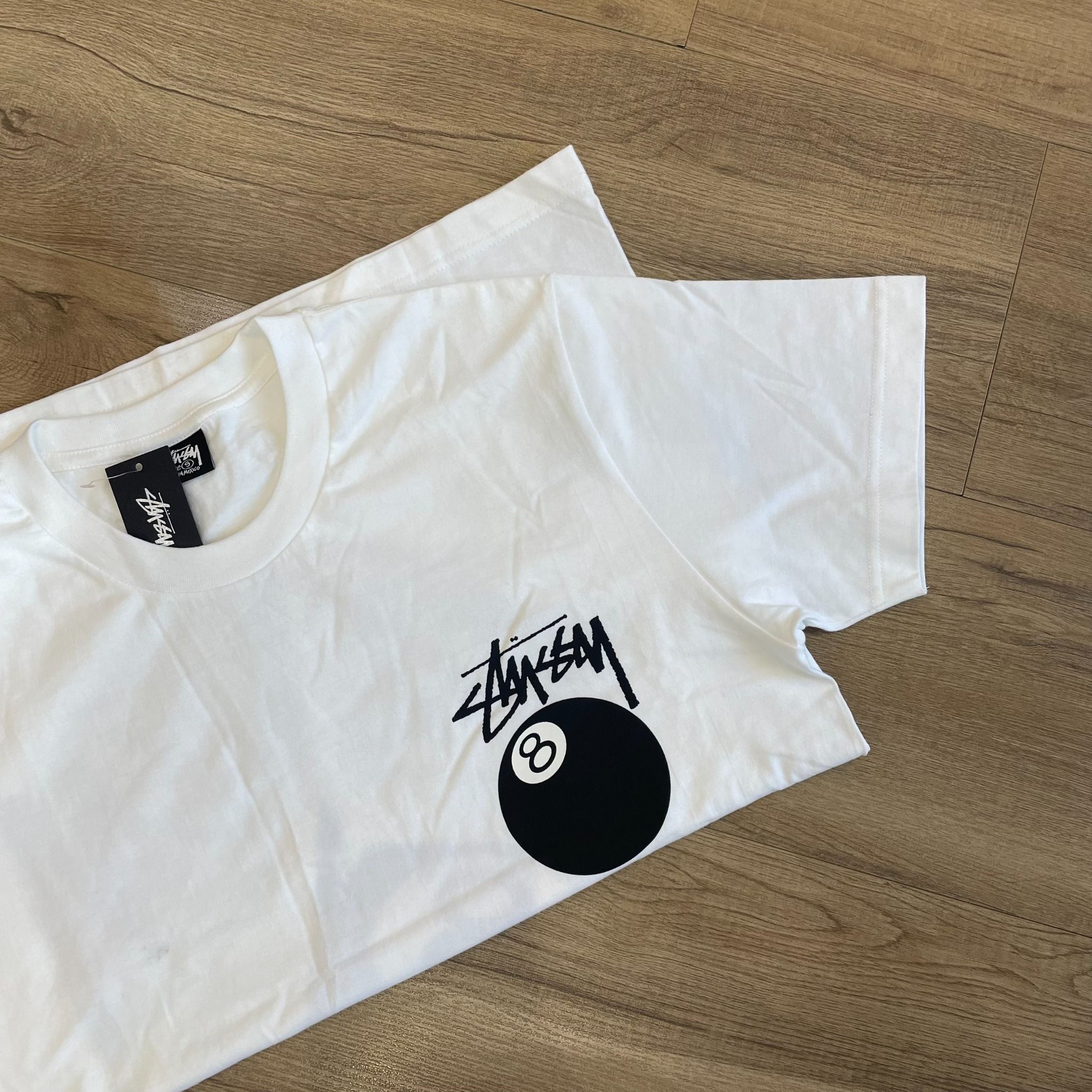  1488 - HÀNG CHÍNH HÃNG - ÁO THUN STUSSY - STUSSY BALL 8 TEE - WHITE - 