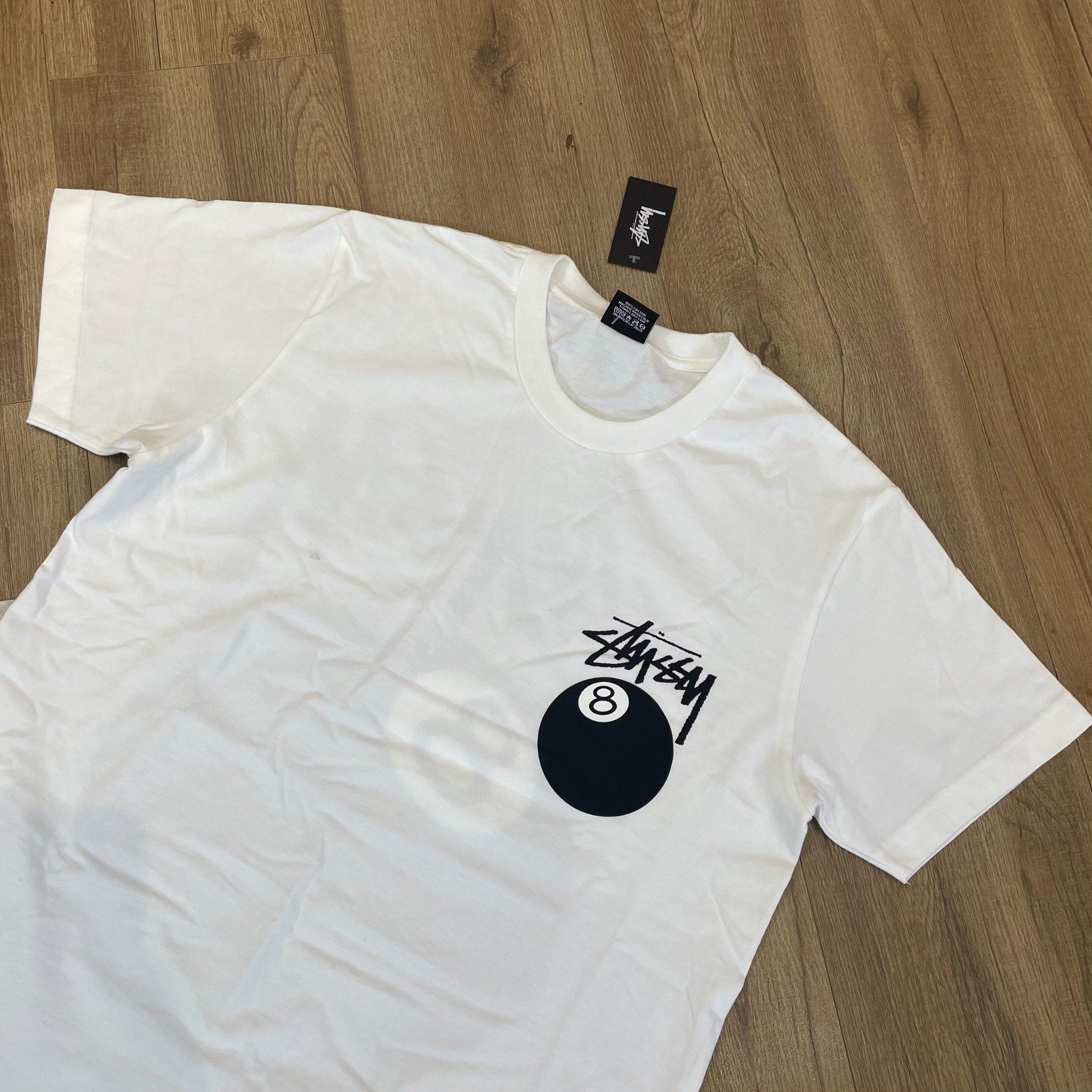  1488 - HÀNG CHÍNH HÃNG - ÁO THUN STUSSY - STUSSY BALL 8 TEE - WHITE - 