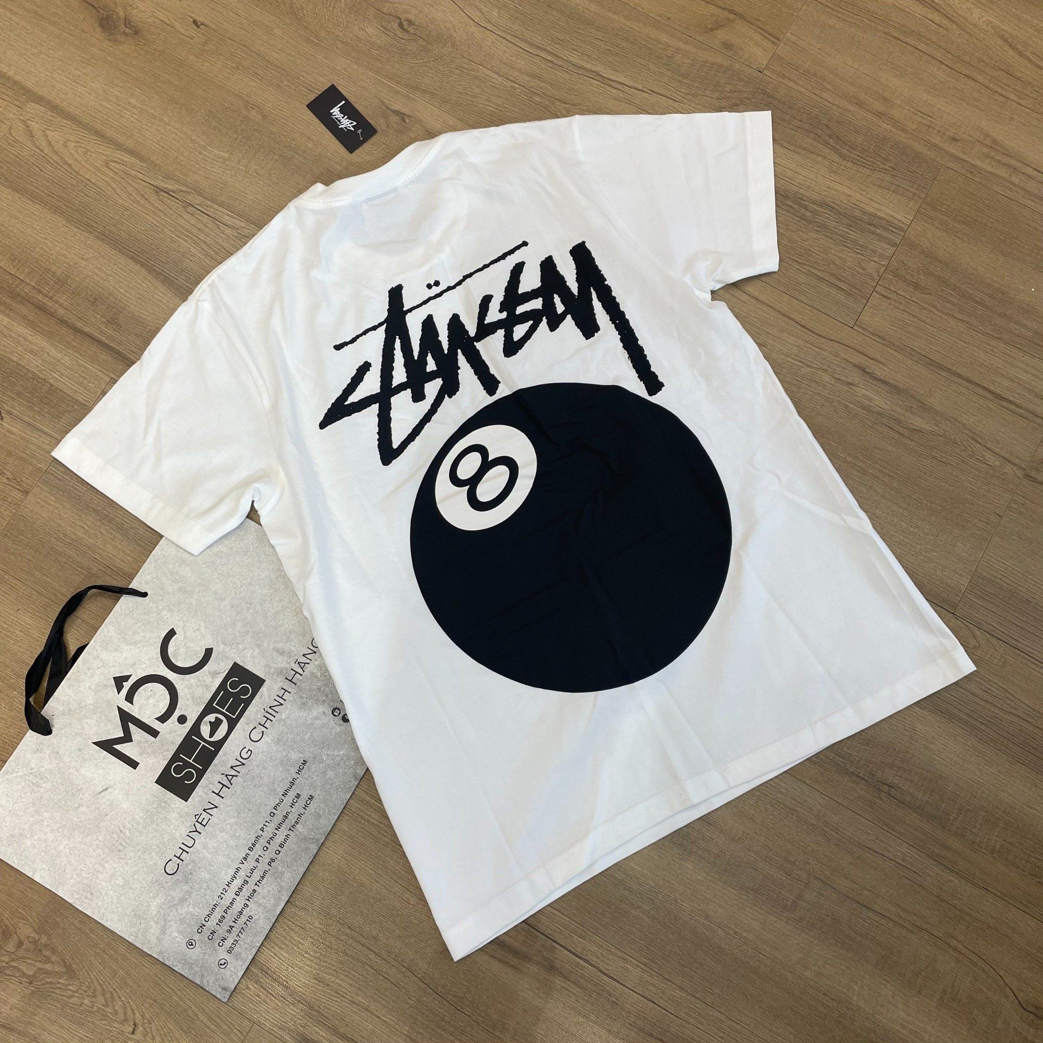  1488 - HÀNG CHÍNH HÃNG - ÁO THUN STUSSY - STUSSY BALL 8 TEE - WHITE - 