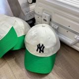  1500 - HÀNG CHÍNH HÃNG - Mũ - Nón Lưỡi Trai MLB *LOGO NY* - XANH LÁ/BE (Form Mềm) - AUTHENTIC 100% 