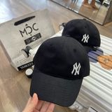  1510 - HÀNG CHÍNH HÃNG - Mũ - Nón Lưỡi Trai MLB *LOGO NY* - ĐEN- DÂY DÀI - AUTHENTIC 100% 