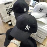  1510 - HÀNG CHÍNH HÃNG - Mũ - Nón Lưỡi Trai MLB *LOGO NY* - ĐEN- DÂY DÀI - AUTHENTIC 100% 