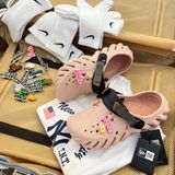  1532 - HÀNG CHÍNH HÃNG - GIÀY CLOG UNISEX CROCS ECHO - PINK CLOG *QUAI ĐEN* - ATMOSPHERE - CODE : 126443640 