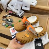  1534 - HÀNG CHÍNH HÃNG - GIÀY CLOG UNISEX CROCS ECHO - GROUND ORANGE  CLOG *QUAI CAM* - ATMOSPHERE - CODE : 793776A 