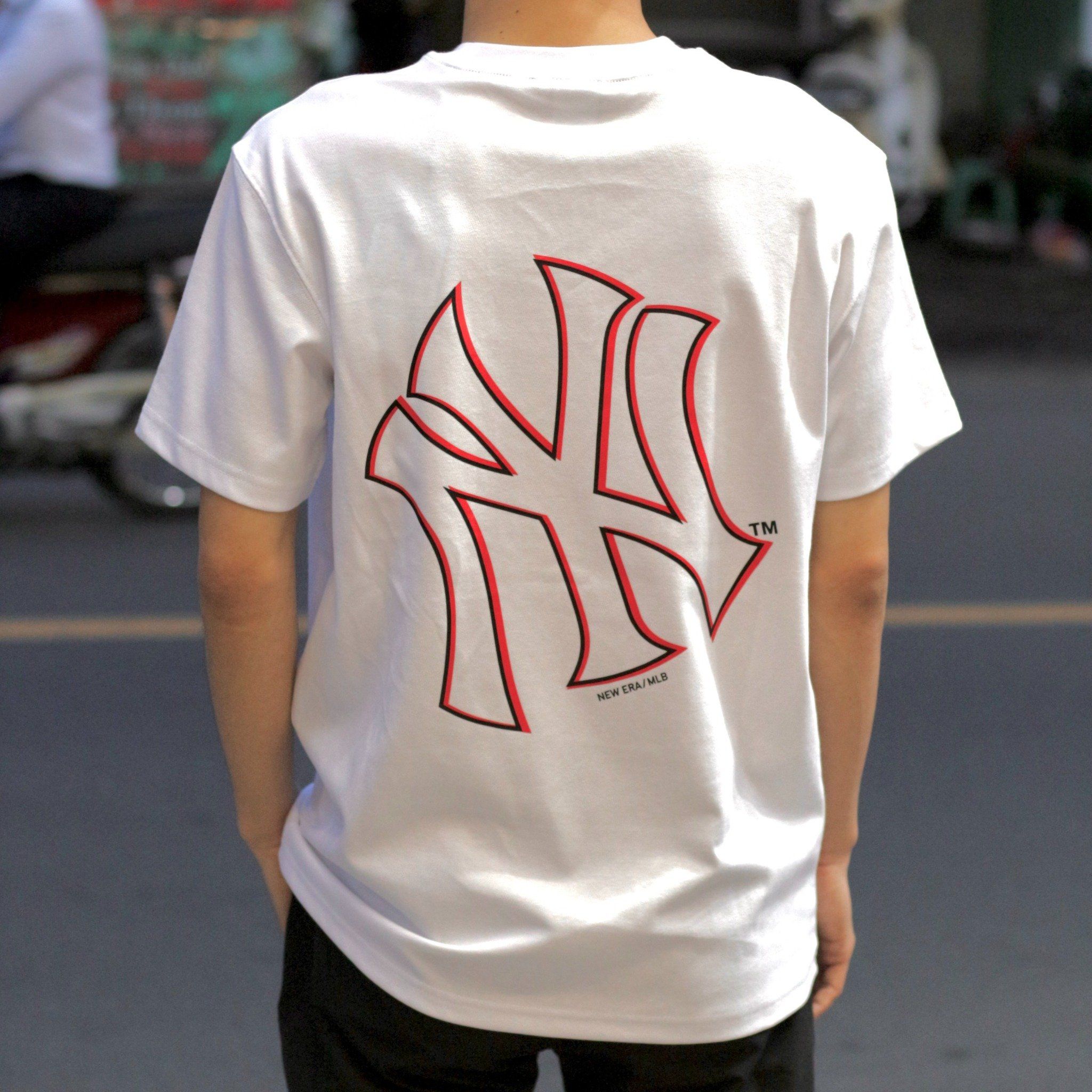  1519 - HÀNG CHÍNH HÃNG - ÁO NEW ERA x MLB NEW YORK YANKEES SHORT SLEEVE - TRẮNG - CODE : 13700023 