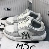  1525 - HÀNG CHÍNH HÃNG - GIÀY MLB CHUNKY LINER MID MONOGRAM NY YANKEES - XÁM DENIM - CODE: 3ASXCDN3N50GRS 