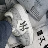  1525 - HÀNG CHÍNH HÃNG - GIÀY MLB CHUNKY LINER MID MONOGRAM NY YANKEES - XÁM DENIM - CODE: 3ASXCDN3N50GRS 