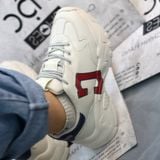  1523 - HÀNG CHÍNH HÃNG - GIÀY MLB KOREA BIGBALL CHUNKY A CLEVELAND GUARDIANS D.NAVY - CODE: 3ASHBLA3N-45NYD 