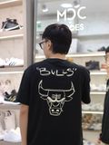  1551 - HÀNG CHÍNH HÃNG - ÁO NEW ERA - BULLS NGUỆCH NGOẠC - ĐEN - CODE : 13774245 