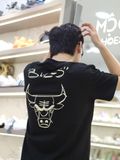  1551 - HÀNG CHÍNH HÃNG - ÁO NEW ERA - BULLS NGUỆCH NGOẠC - ĐEN - CODE : 13774245 