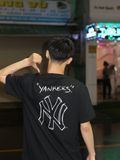  1553 - HÀNG CHÍNH HÃNG - ÁO NEW ERA - NY YANKEES NGUỆCH NGOẠC - ĐEN - CODE : 13774242 