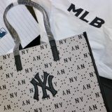  1494 - HÀNG CHÍNH HÃNG - TÚI MLB BIG DIAMOND MONOGRAM JACQUARD LARGE TOTE BAG NEW YORK YANKEES BLACK - CODE: 3AORL013N-50BKS 