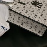  1494 - HÀNG CHÍNH HÃNG - TÚI MLB BIG DIAMOND MONOGRAM JACQUARD LARGE TOTE BAG NEW YORK YANKEES BLACK - CODE: 3AORL013N-50BKS 