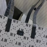  1494 - HÀNG CHÍNH HÃNG - TÚI MLB BIG DIAMOND MONOGRAM JACQUARD LARGE TOTE BAG NEW YORK YANKEES BLACK - CODE: 3AORL013N-50BKS 