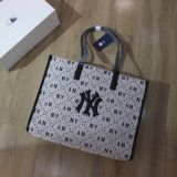  1494 - HÀNG CHÍNH HÃNG - TÚI MLB BIG DIAMOND MONOGRAM JACQUARD LARGE TOTE BAG NEW YORK YANKEES BLACK - CODE: 3AORL013N-50BKS 