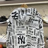  1567 - HÀNG CHÍNH HÃNG - ÁO HOODIE MLB ALLOVER OVERFIT HOODIE NEW YORK YANKEES 