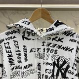  1567 - HÀNG CHÍNH HÃNG - ÁO HOODIE MLB ALLOVER OVERFIT HOODIE NEW YORK YANKEES 