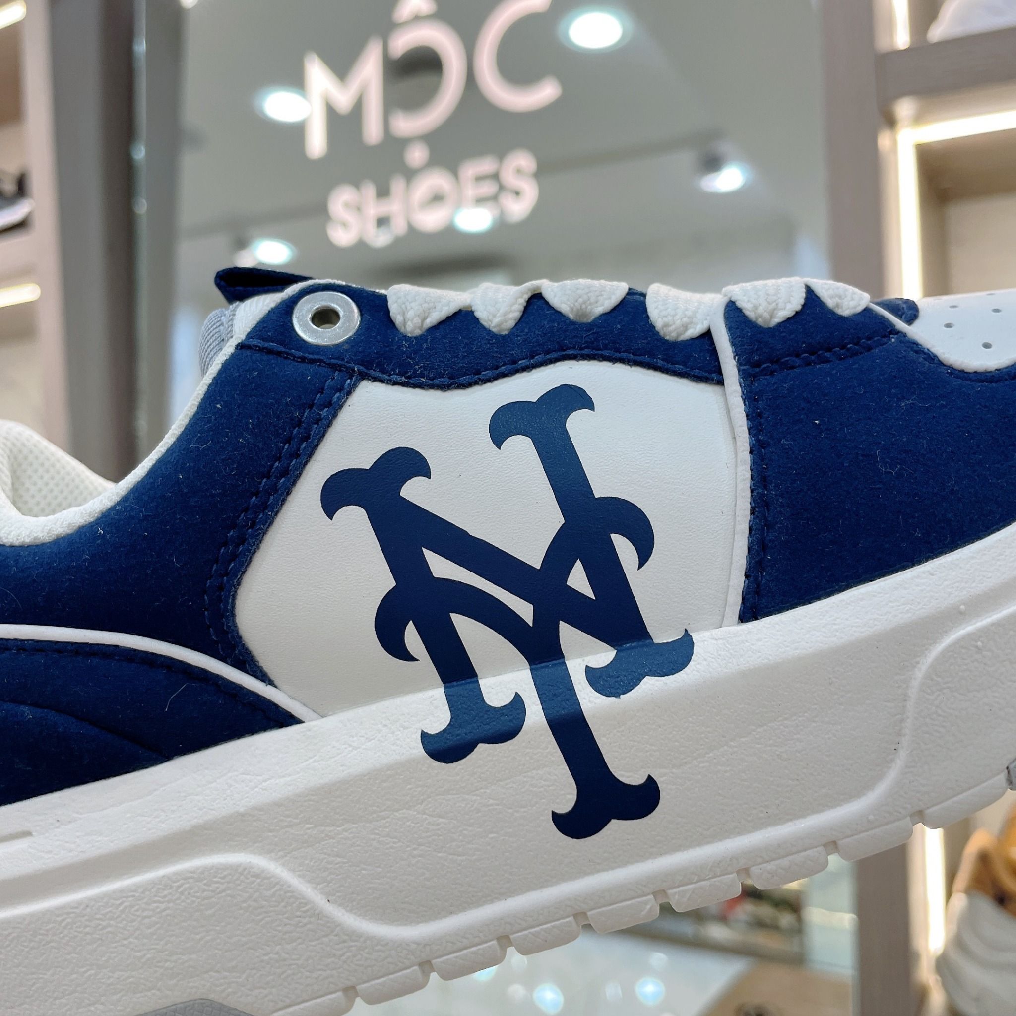  1573 - HÀNG CHÍNH HÃNG - GIÀY MLB CHUNKY LINER BASIC SD NEW YORK METS - NAVY - CODE: 3ASXCLS3N-09NYS 