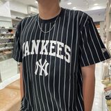  1583 - HÀNG CHÍNH HÃNG - ÁO THUN NEW ERA - YANKEES NY KẺ SỌC - BLACK - CODE: 12820064 