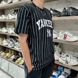  1583 - HÀNG CHÍNH HÃNG - ÁO THUN NEW ERA - YANKEES NY KẺ SỌC - BLACK - CODE: 12820064 