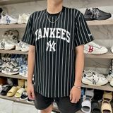  1583 - HÀNG CHÍNH HÃNG - ÁO THUN NEW ERA - YANKEES NY KẺ SỌC - BLACK - CODE: 12820064 