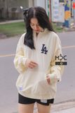  1590 - HÀNG CHÍNH HÃNG - ÁO SWEATER ZIP LOGO LA - KEM - CODE: 13867758 