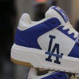  1597 - HÀNG CHÍNH HÃNG - GIÀY MLB CHUNKY LINER MID LA DODGERS - Saffiano Blue - CODE: 3ASXLMF3N-07BLS 