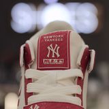  1593 - HÀNG CHÍNH HÃNG - GIÀY MLB CHUNKY LINER MID NY YANKEES - Saffiano Red - CODE: 3ASXLMF3N-50RDS 