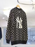  1601 - HÀNG CHÍNH HÃNG - ÁO SWEATER MLB MONOGRAM OVERFIT SWEATSHIRT NEW YORK YANKEES - MÀU ĐEN - CODE: 3AMTM0224-50BKS 