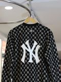  1601 - HÀNG CHÍNH HÃNG - ÁO SWEATER MLB MONOGRAM OVERFIT SWEATSHIRT NEW YORK YANKEES - MÀU ĐEN - CODE: 3AMTM0224-50BKS 